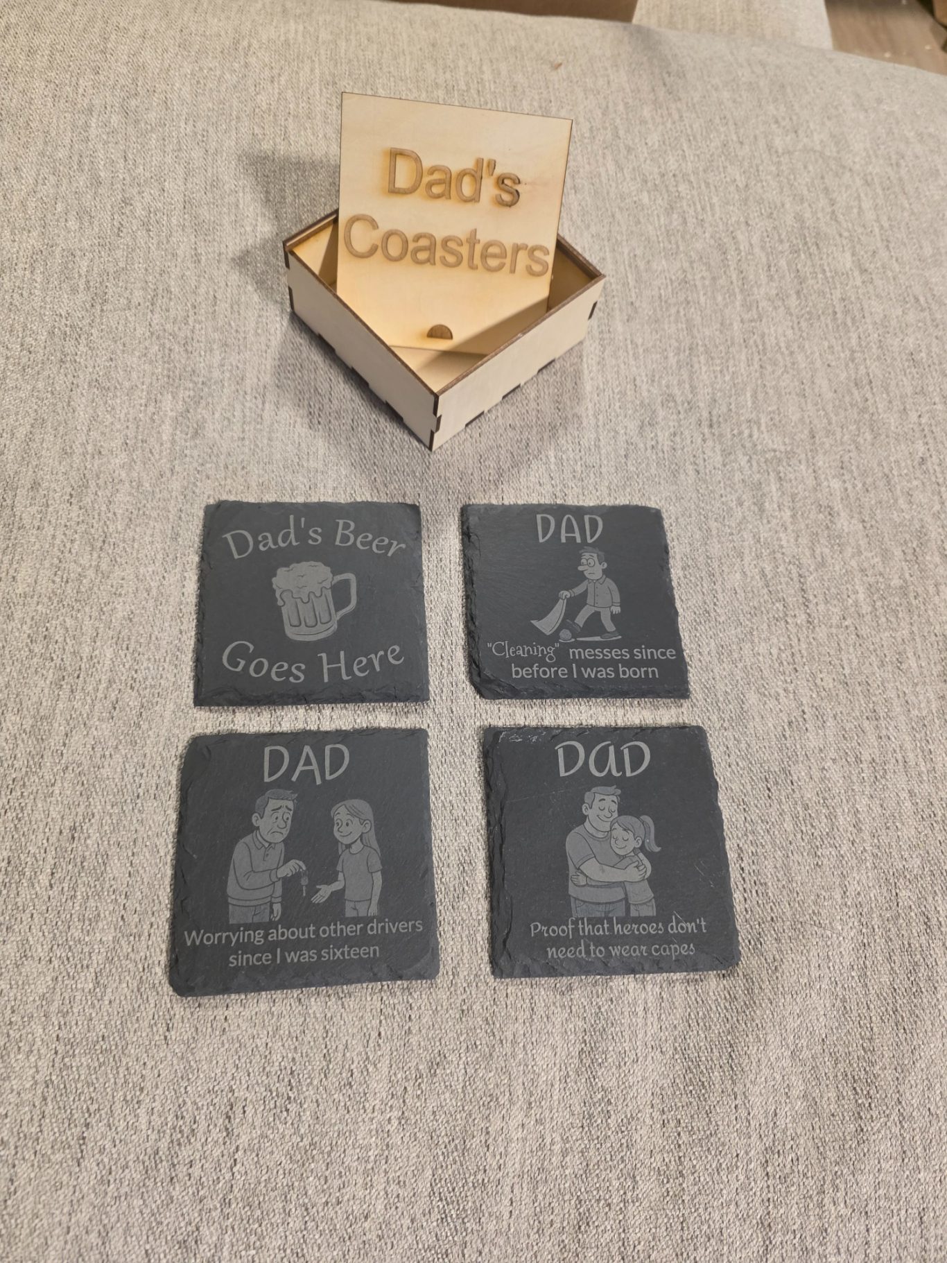 Fathers day coasters